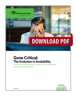 Gone Critical? The Evolution in Availability